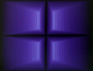 Dioxacine purple to turquoise blue light 18 colors in 4 rectangles