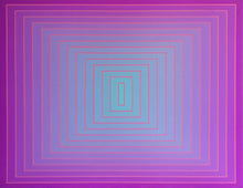 Load image into Gallery viewer, Fluor Magenta to Turquoise Blue Light 15 colors with 14 Light Magenta rectangles